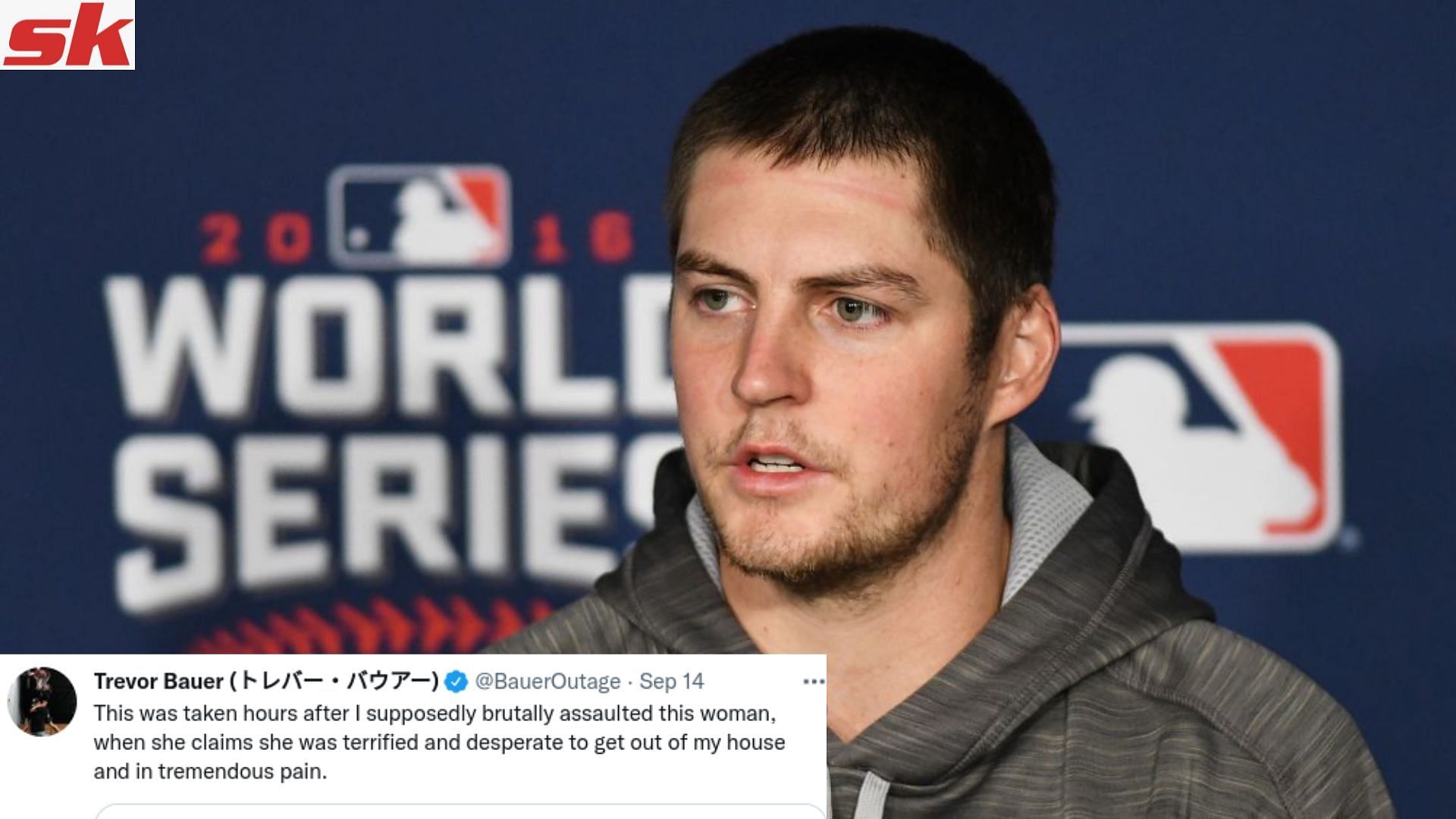 Los Angeles Dodgers pitcher Trevor Bauer; Trevor