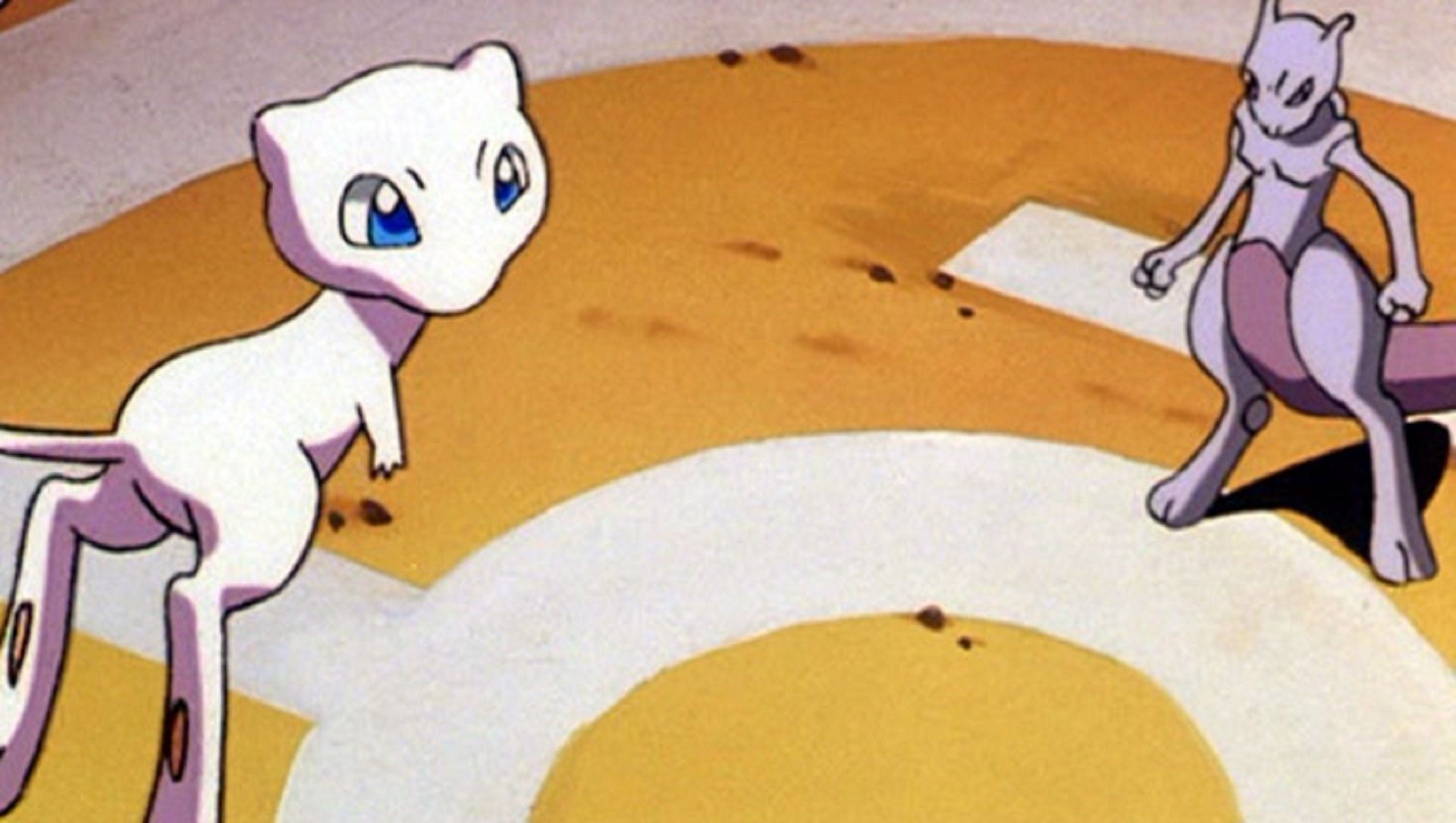 Mew and Mewtwo face off in Pokemon: The First Movie (Image via The Pokemon Company)