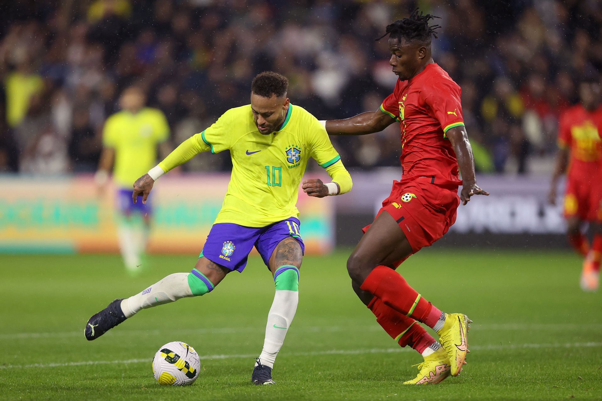 Neymar Jr. in action for Brazil.