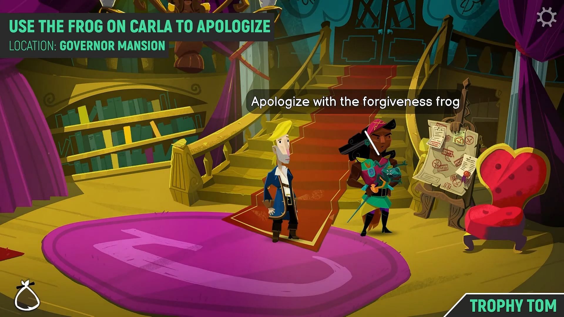 Customize the message before apologizing to Carla (Image via Trophy Tom)