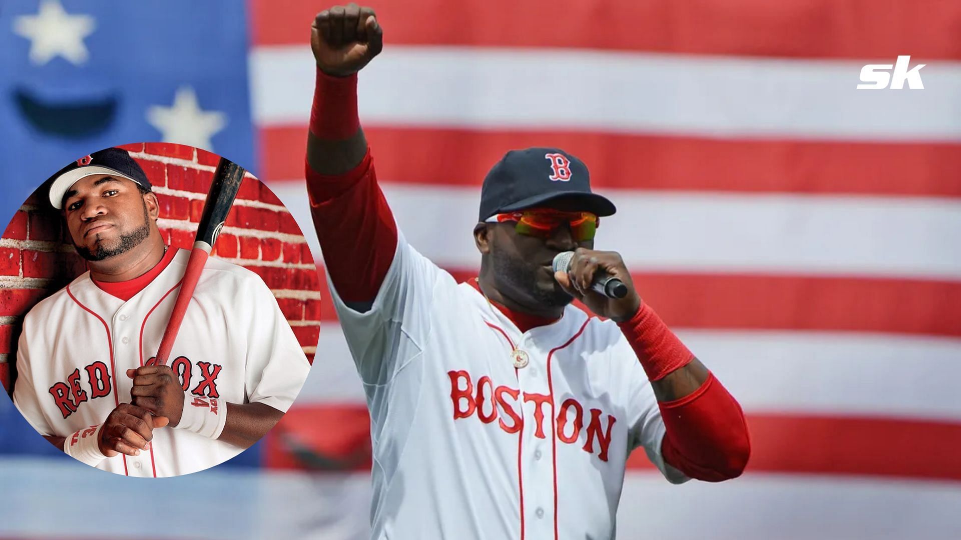 American League's David Ortiz, of the Boston Red Sox, prepares to