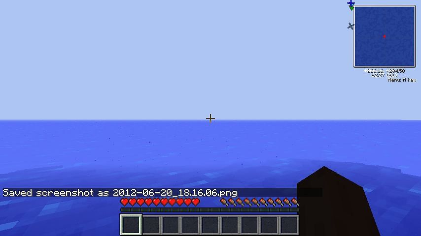 An ocean spawn (Image via Minecraft Forum)