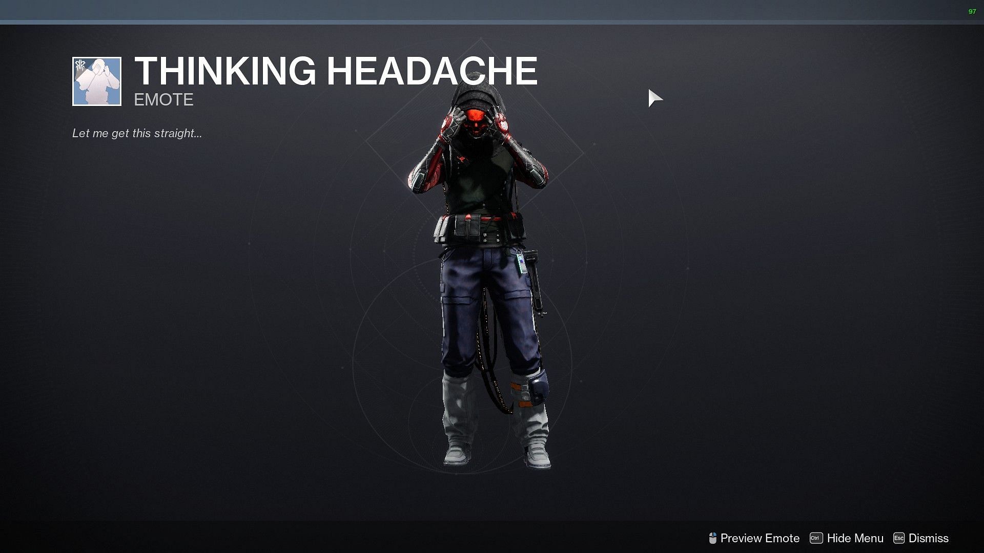 Thinking Headache (Image via Destiny 2)