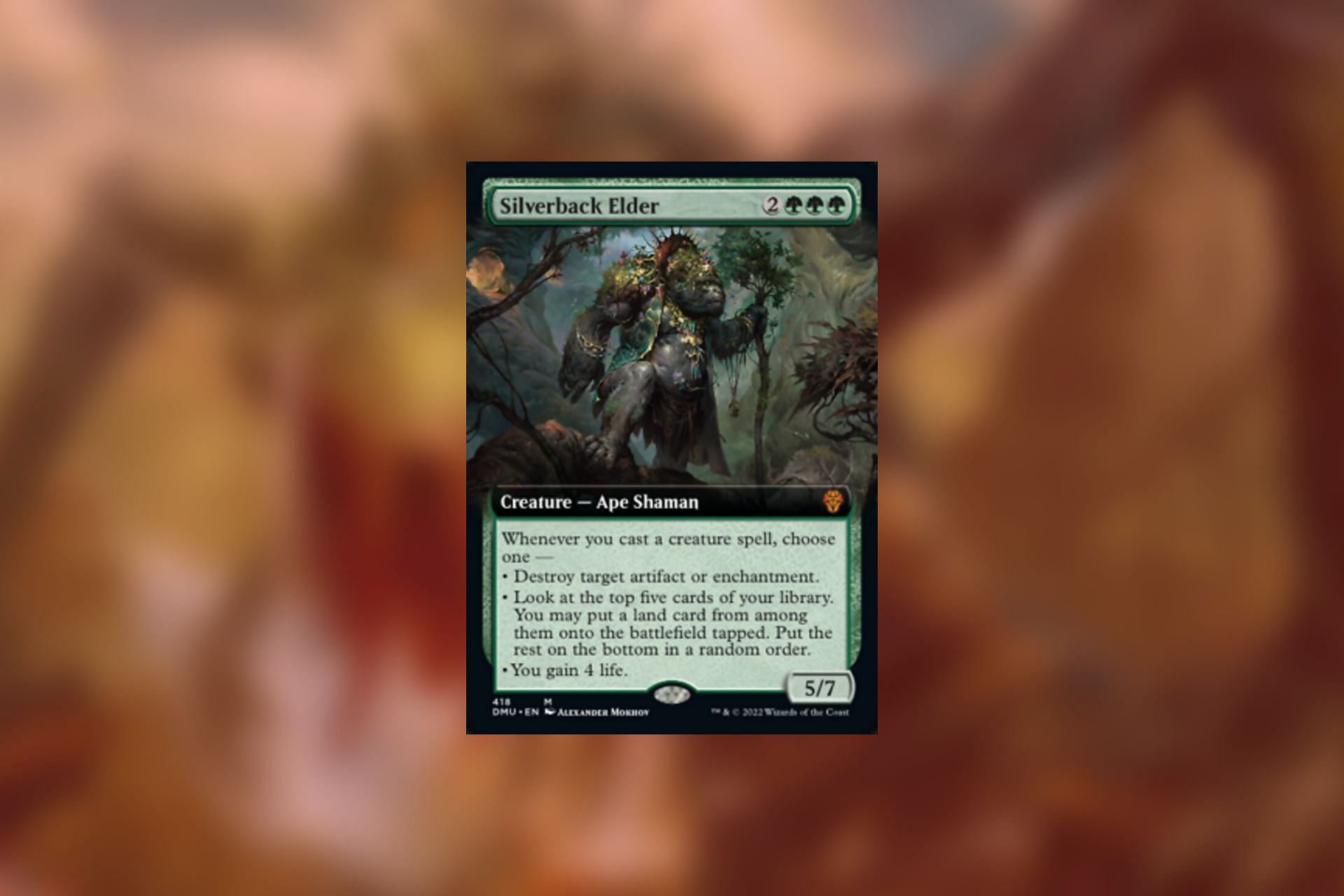 Non-stop, repeated value? The Silverback Elder delivers in Magic: The Gathering (Image via Wizards of the Coast)