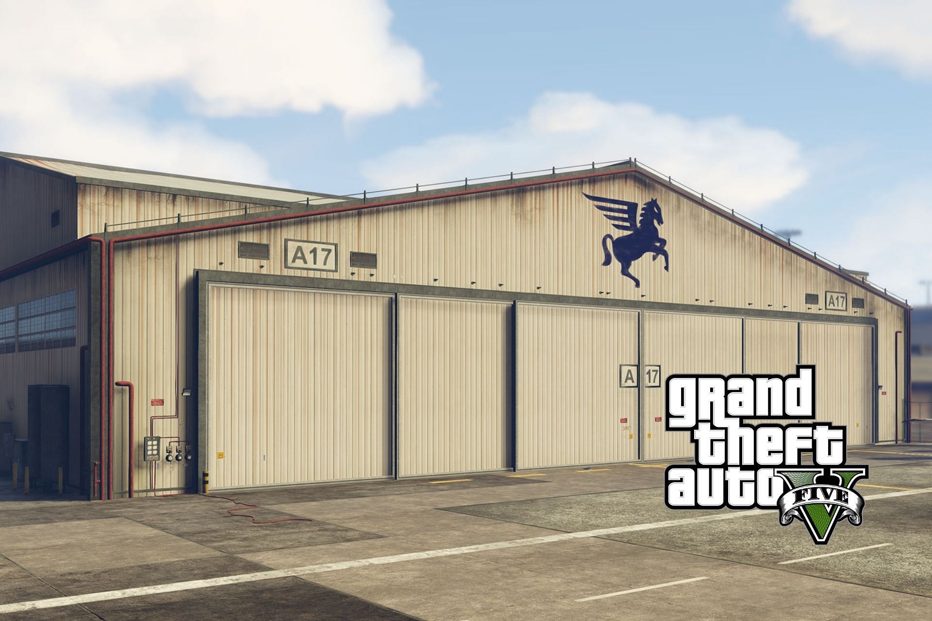 In GTA 5, the LSIA hangar serves an important purpose (Image via Rockstar Games)