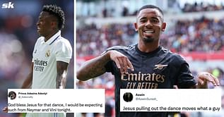 "Vinicius will not be silenced" "Waiting for Neymar's dance" - Arsenal striker Gabriel Jesus wins hearts as he pulls out dance moves as tribute to Real Madrid superstar