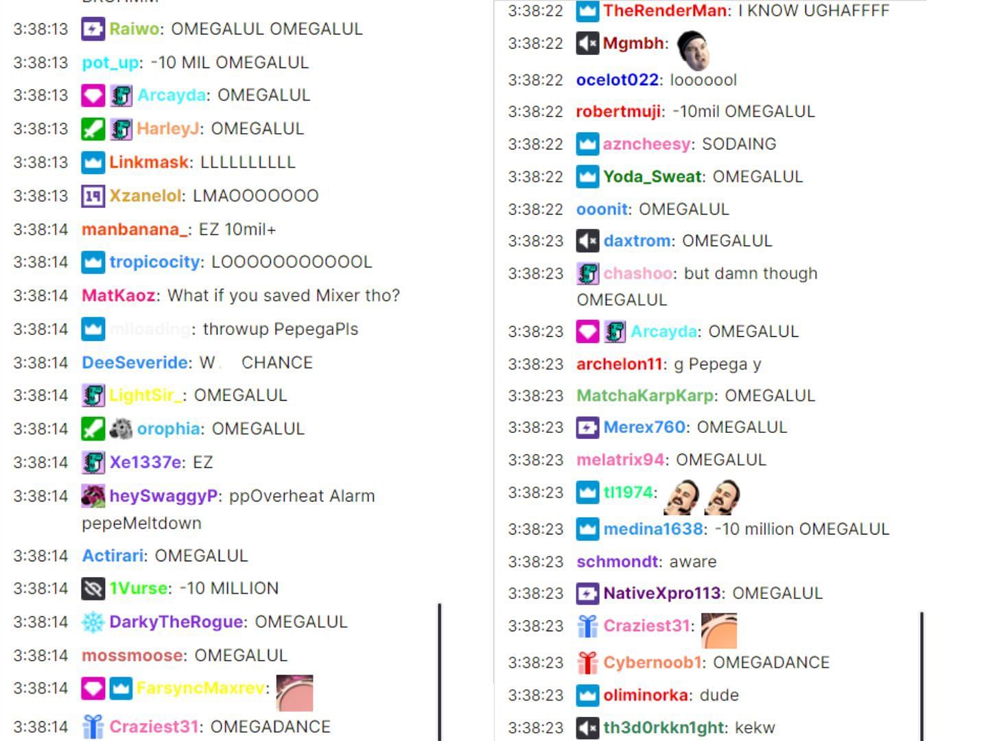 Twitch liveviewers react to Sodapoppin&#039;s Mixer deal (Image via Nmplol/Twitch)