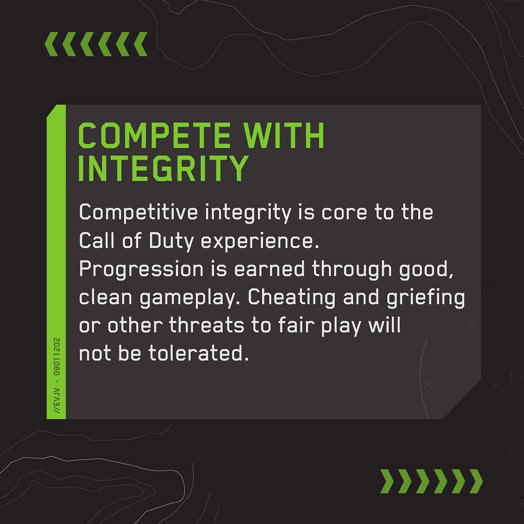 Compete with integrity (Image via Twitter/@CallofDuty)