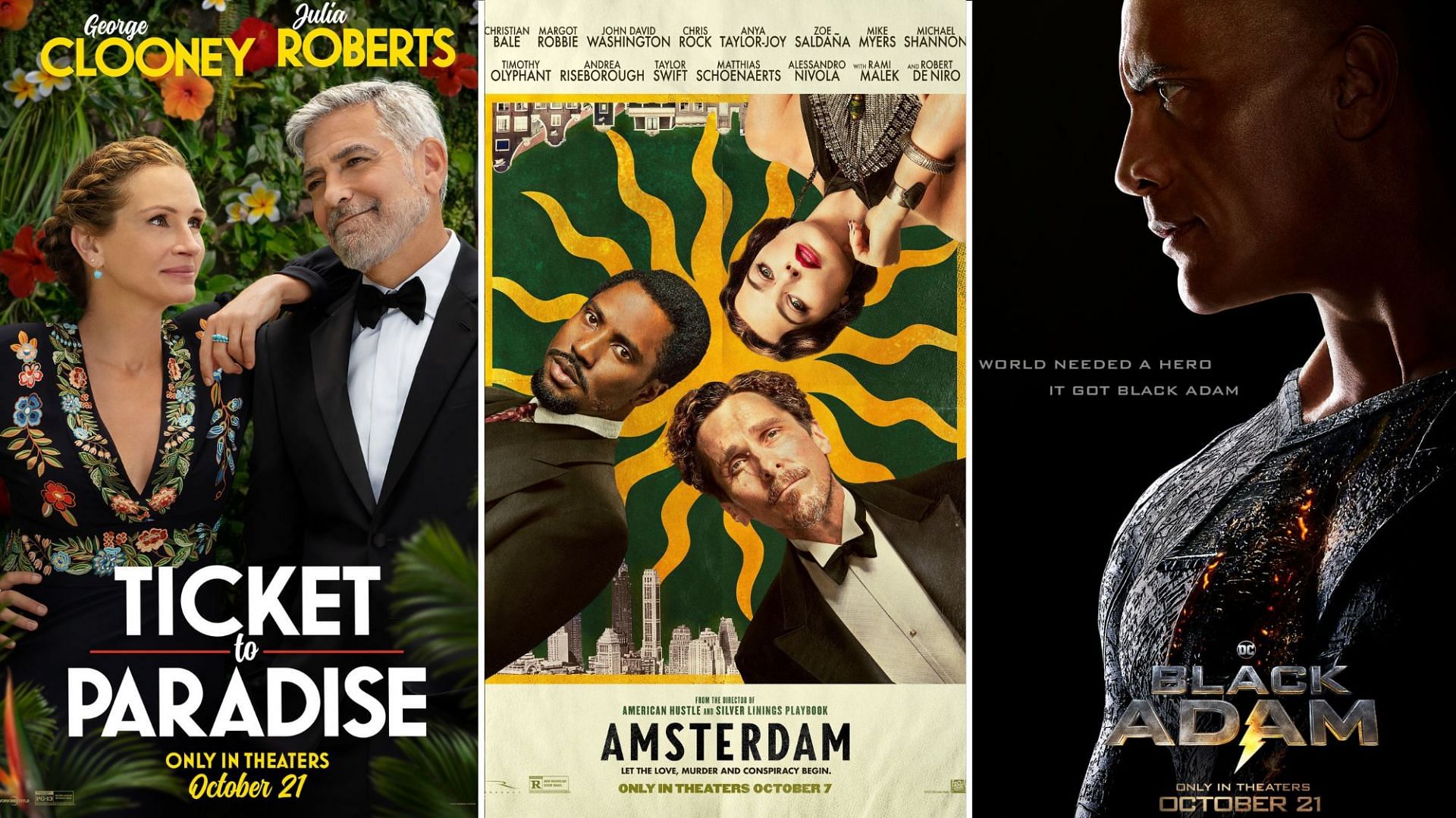 Top 5 Movie Releases in October 2022 (Image via Universal/ 20th Century Fox/ DCEU)