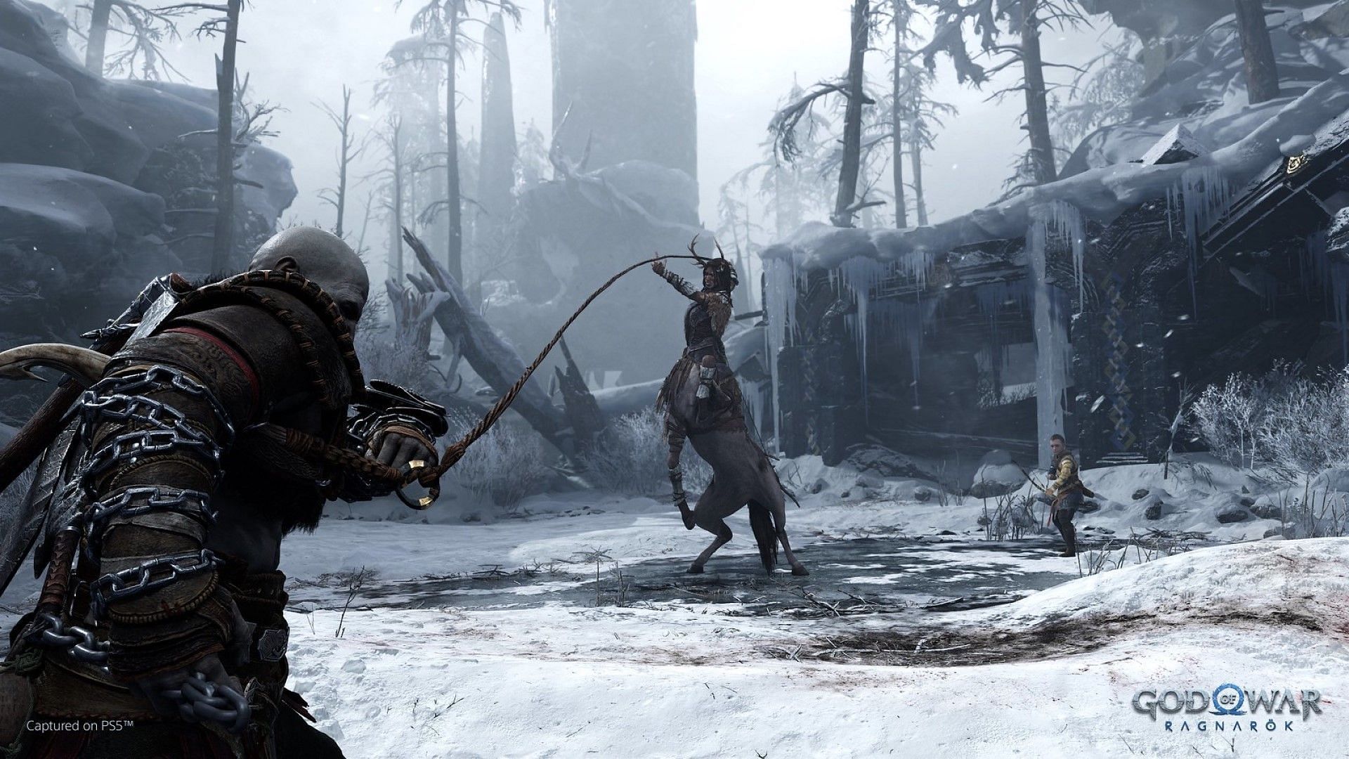 God of War Ragnarok showed an exclusive combat footage (Image via Sony)