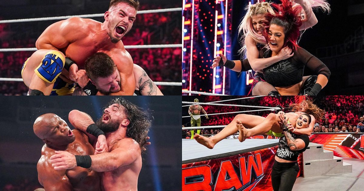 The latest installment of Monday Night RAW had a lot of in-ring action.
