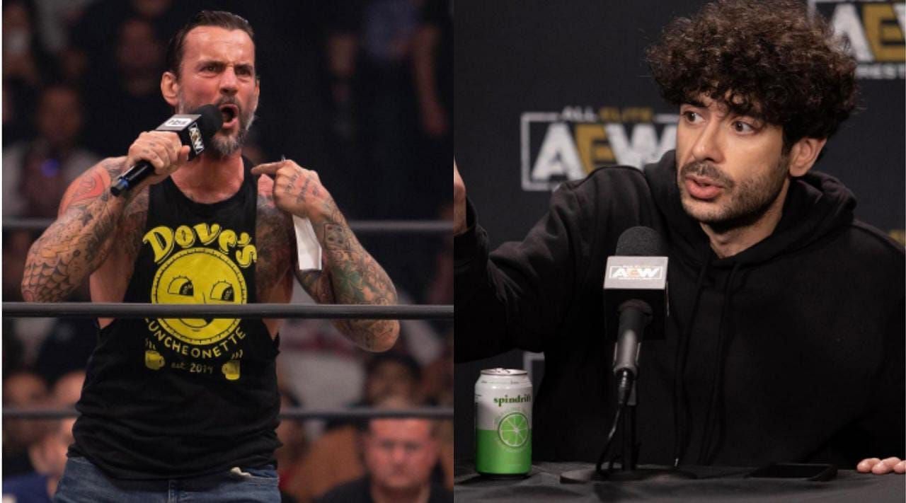 CM Punk (left), Tony Khan (right)