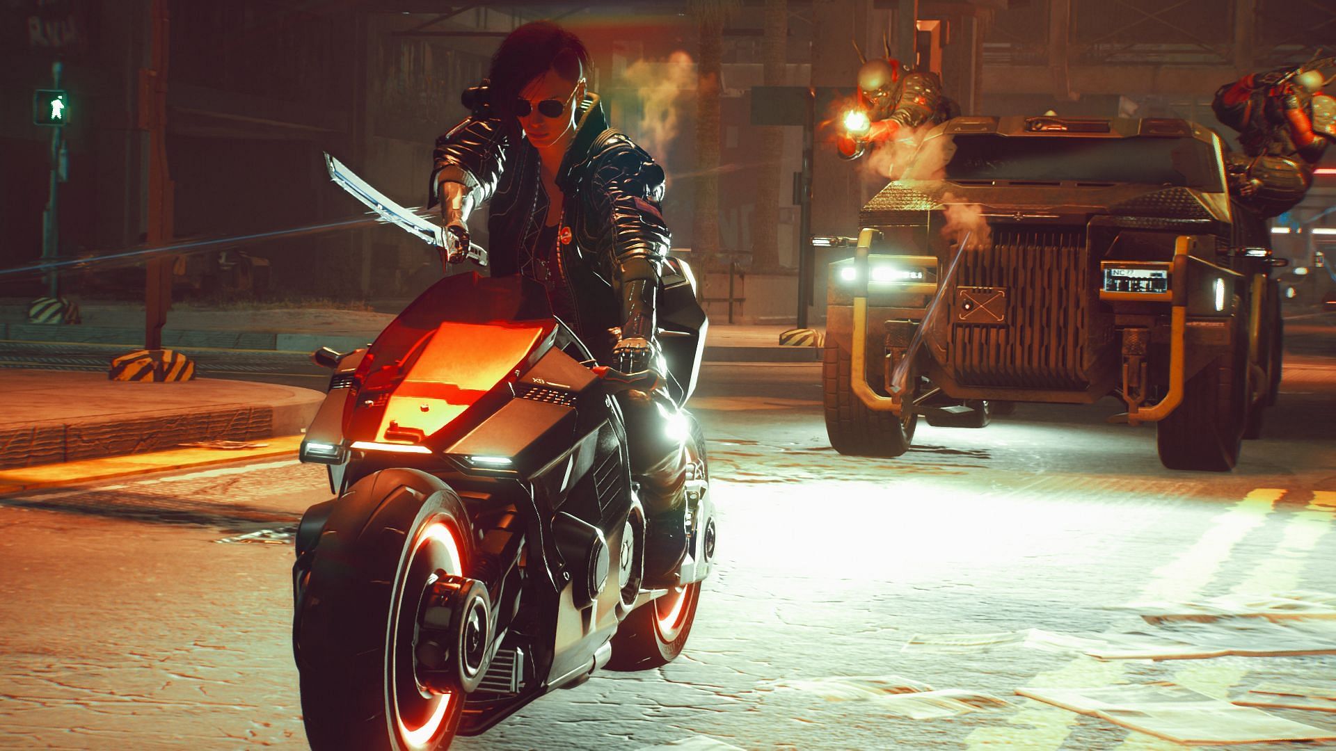 The vehicle combat mod of Cyberpunk 2077 (Image via CD Projekt Red)