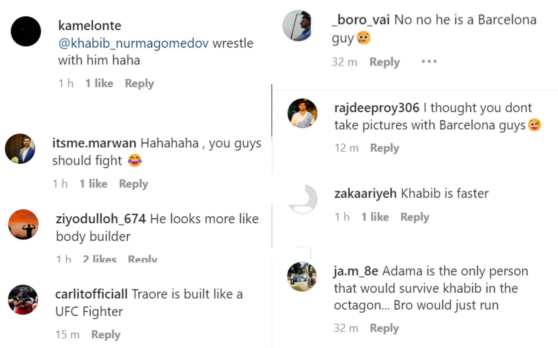 Fan reactions to Khabib Nurmagomedov&#039;s post