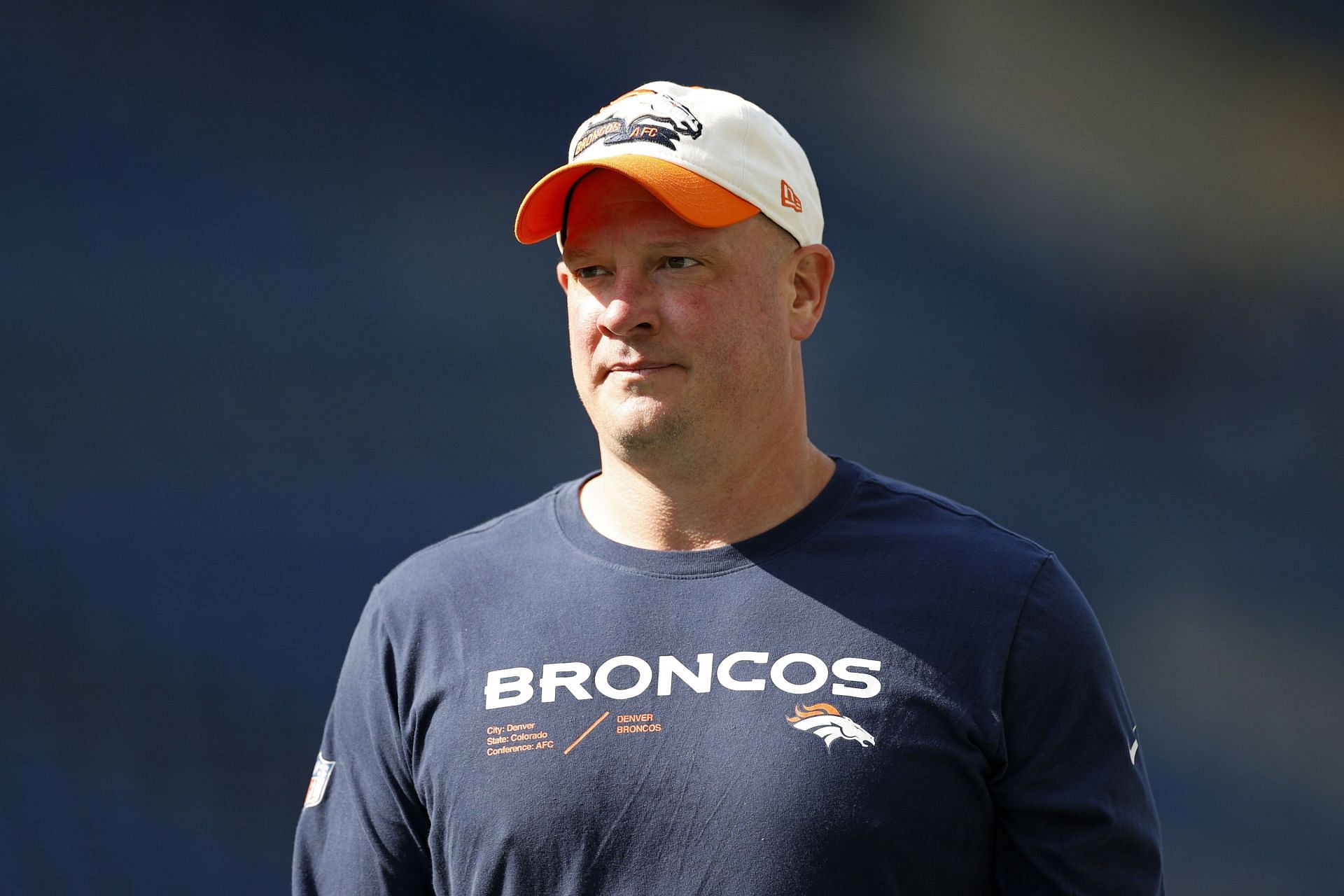 Denver Broncos head coach Nathaniel Hackett