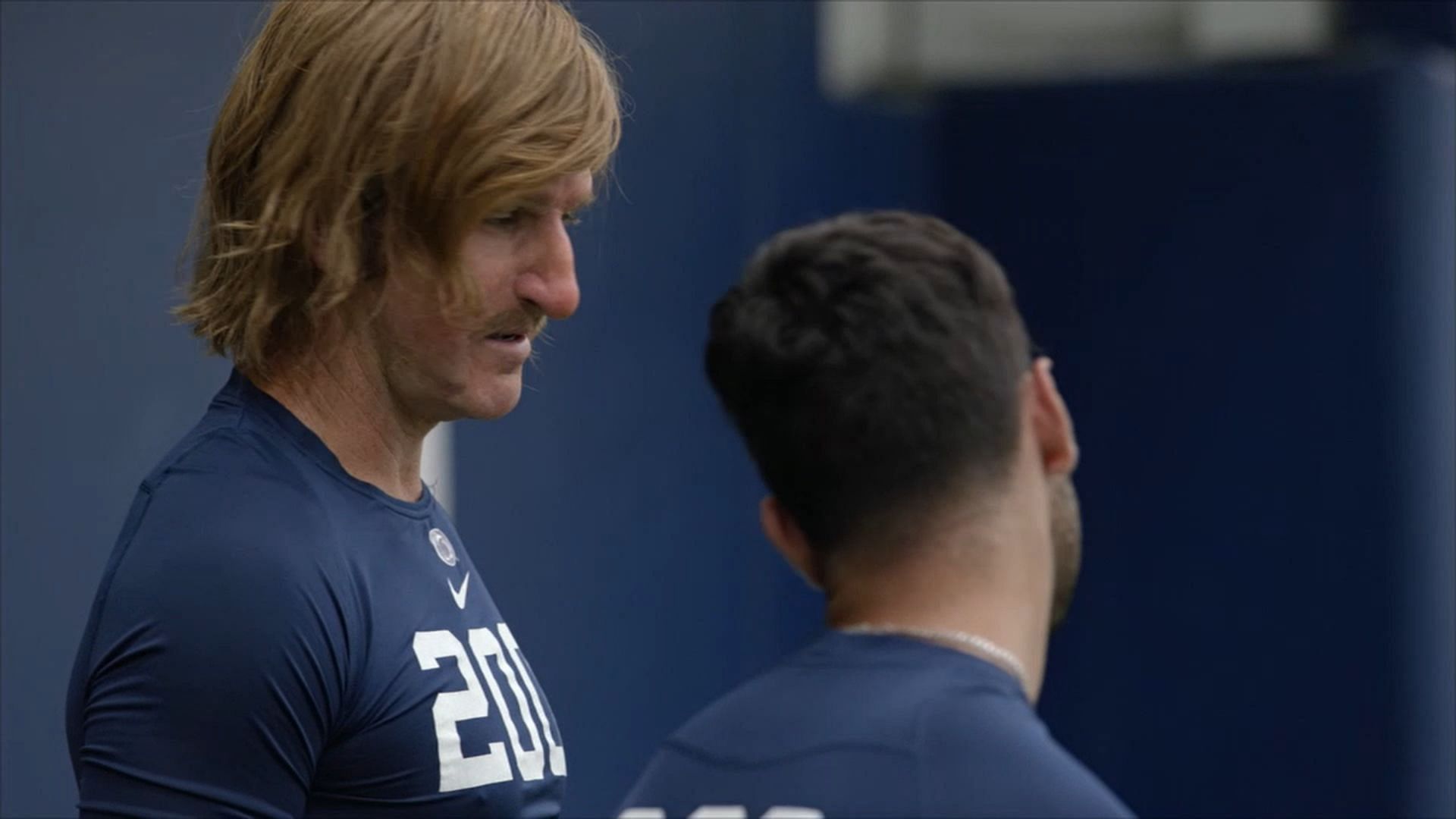 Eli Manning goes undercover at Penn State walk-on tryouts as Chad