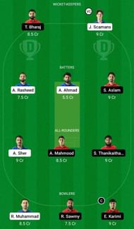 Dream11 Team for Finland vs Denmark - European Cricket Championship T10 2022 - Eliminator.