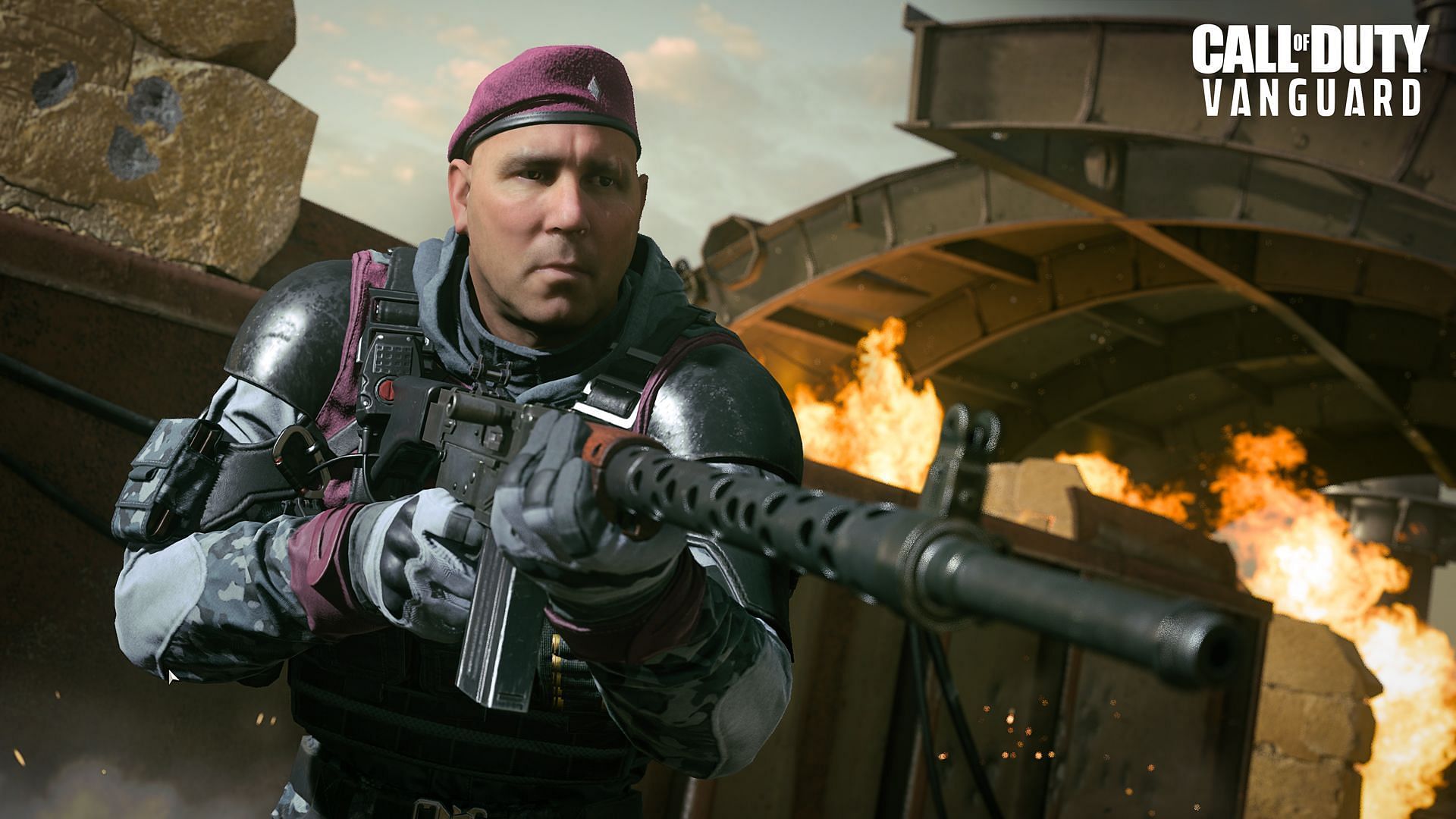 Gabriel T. Rorke with the Lienna 57 LMG (Image via Activision)
