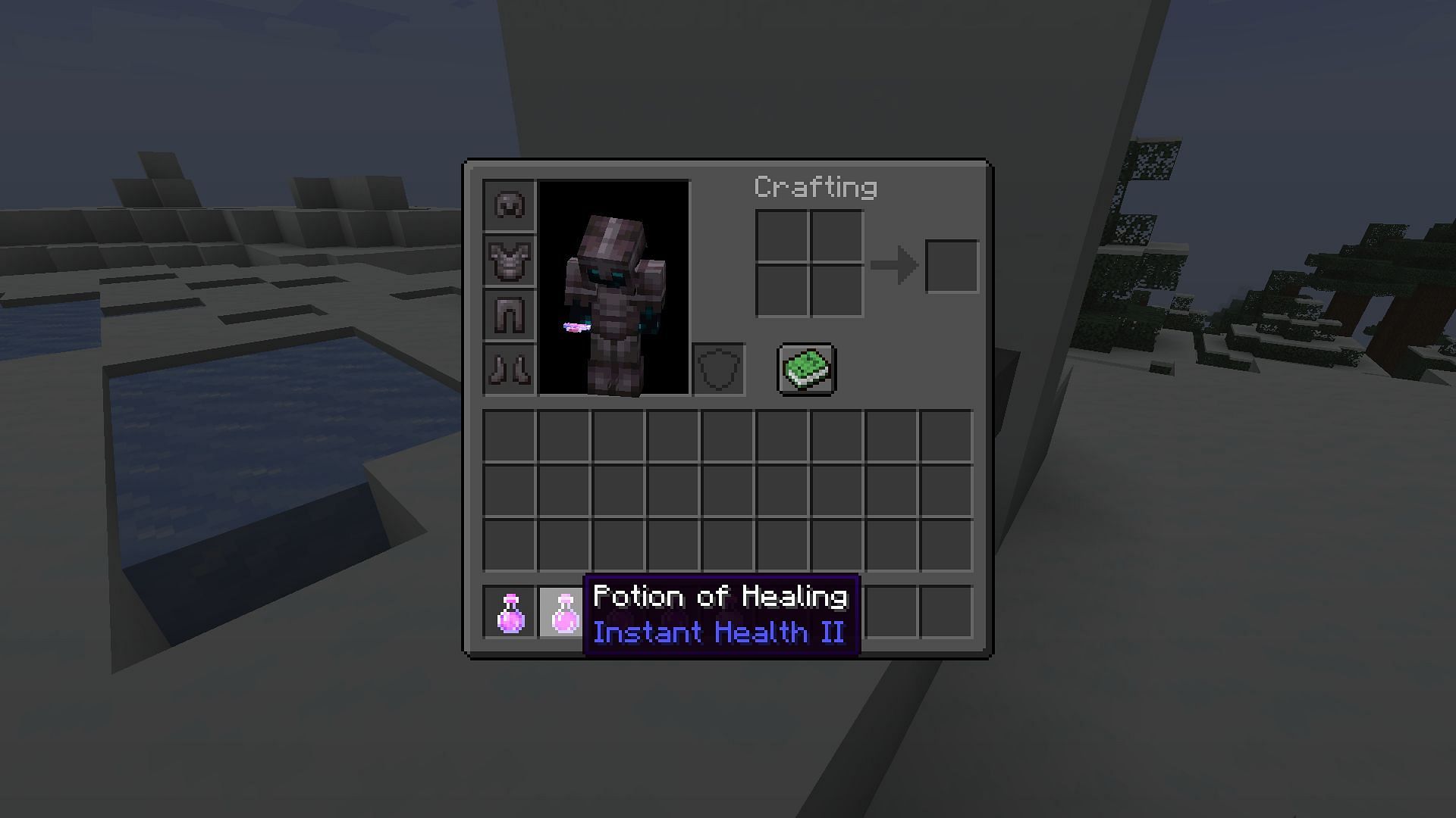 Potion of Healing to instantly get a few hearts in Minecraft (Image via Mojang)