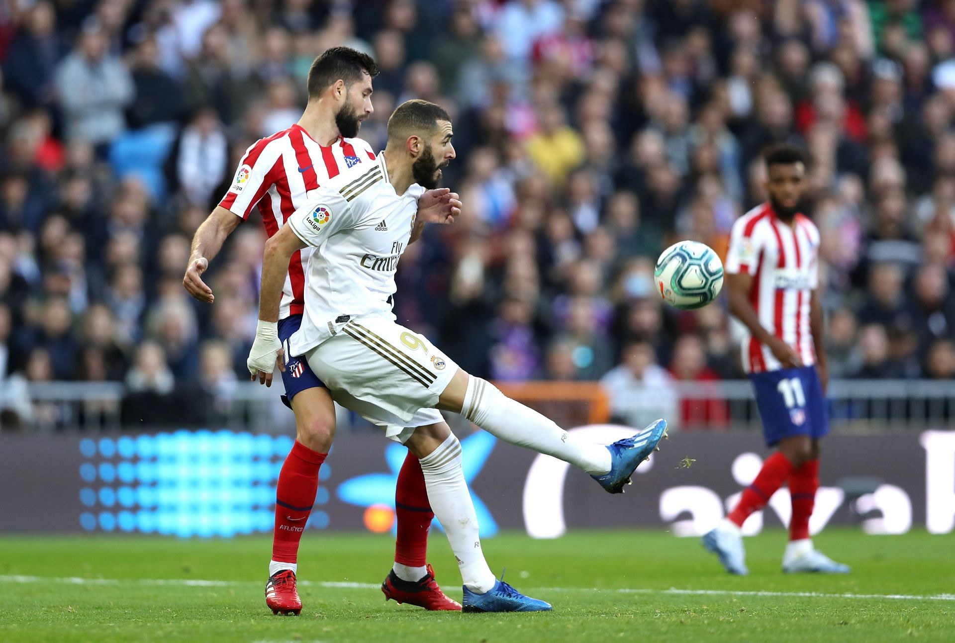 Benzema scored against Atletico last season