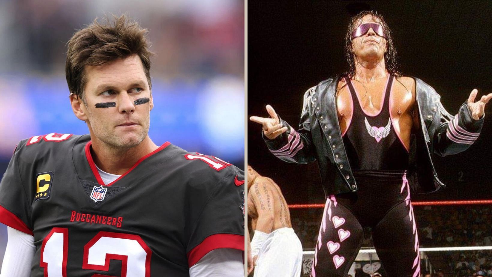 Fans settle Tom Brady vs Brett 'Hitman' Hart GOAT debate: One trained at  Michigan, the other trained in The Dungeon