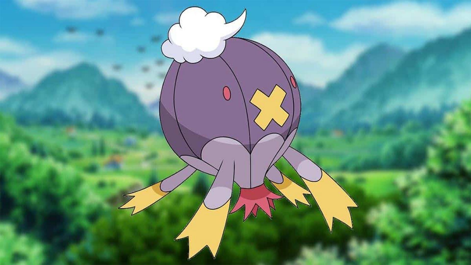 Drifblim as it appears in the anime (Image via The Pokemon Company)