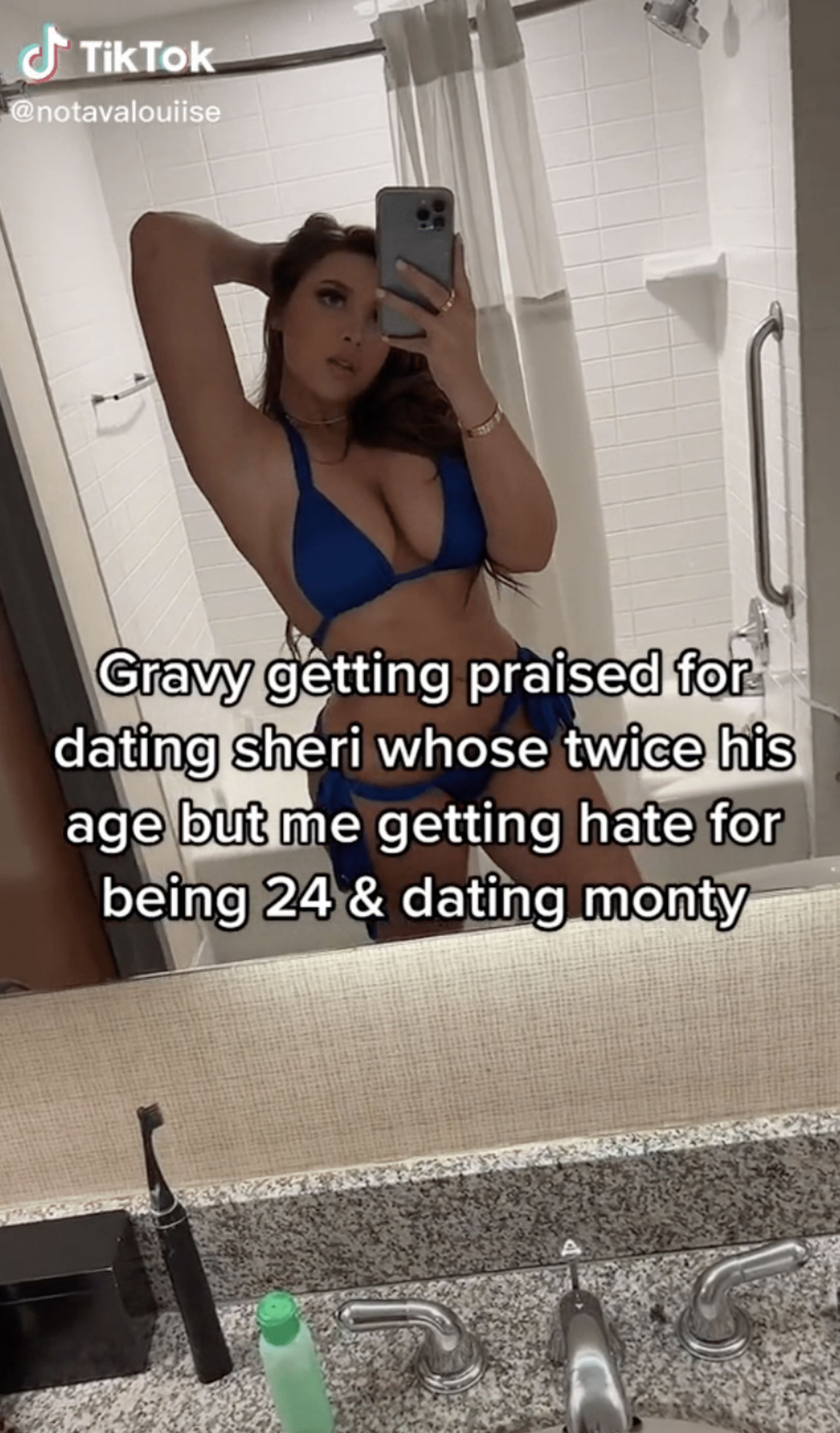 Ava Louise rants about how people have accepted Gravy-Easterling, but not her and Lopez as a couple. (Image via TikTok)