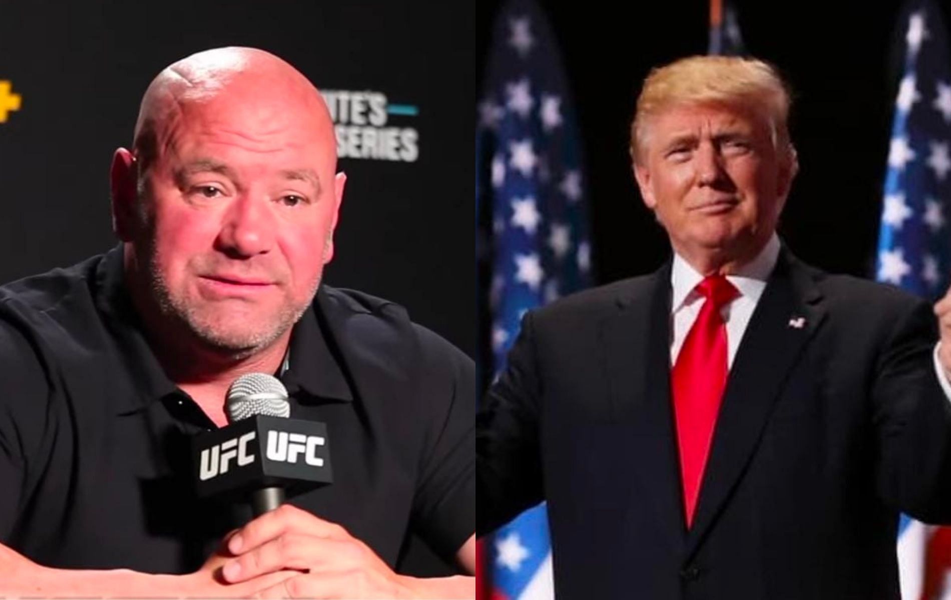 Dana White(Left), Donald Trump(Right), (Image credit: YouTube, Instagram:realdonaldtrump)