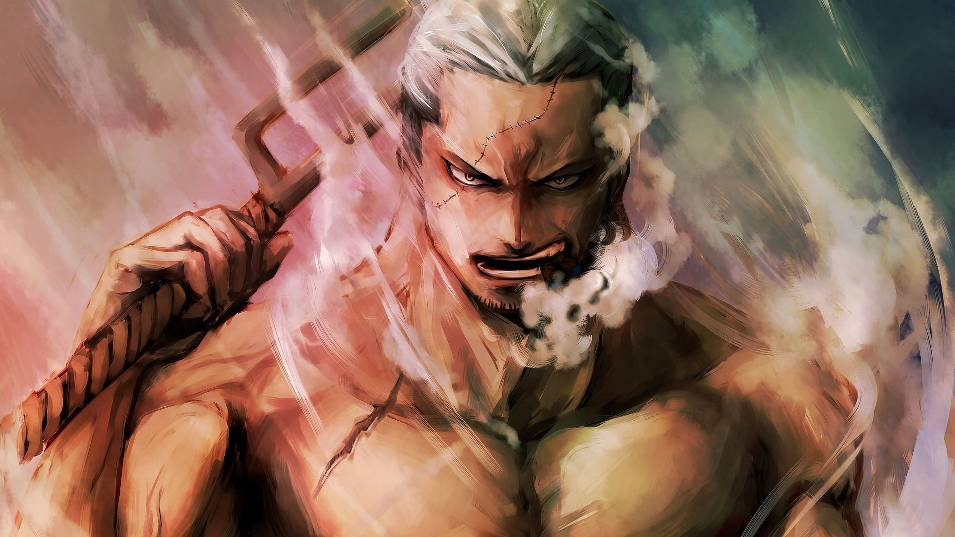 Smoker possesses the powers of a Logia-class Devil Fruit, the Smoke-Smoke (Image via Eiichiro Oda/Shueisha, One Piece)