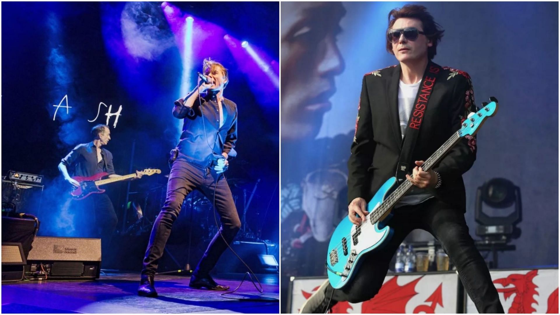 Suede and Manic Street Preachers have announced a co-headlining tour. (Image via Frank Hoensch / Redferns and Simone Joyner / Getty Images)