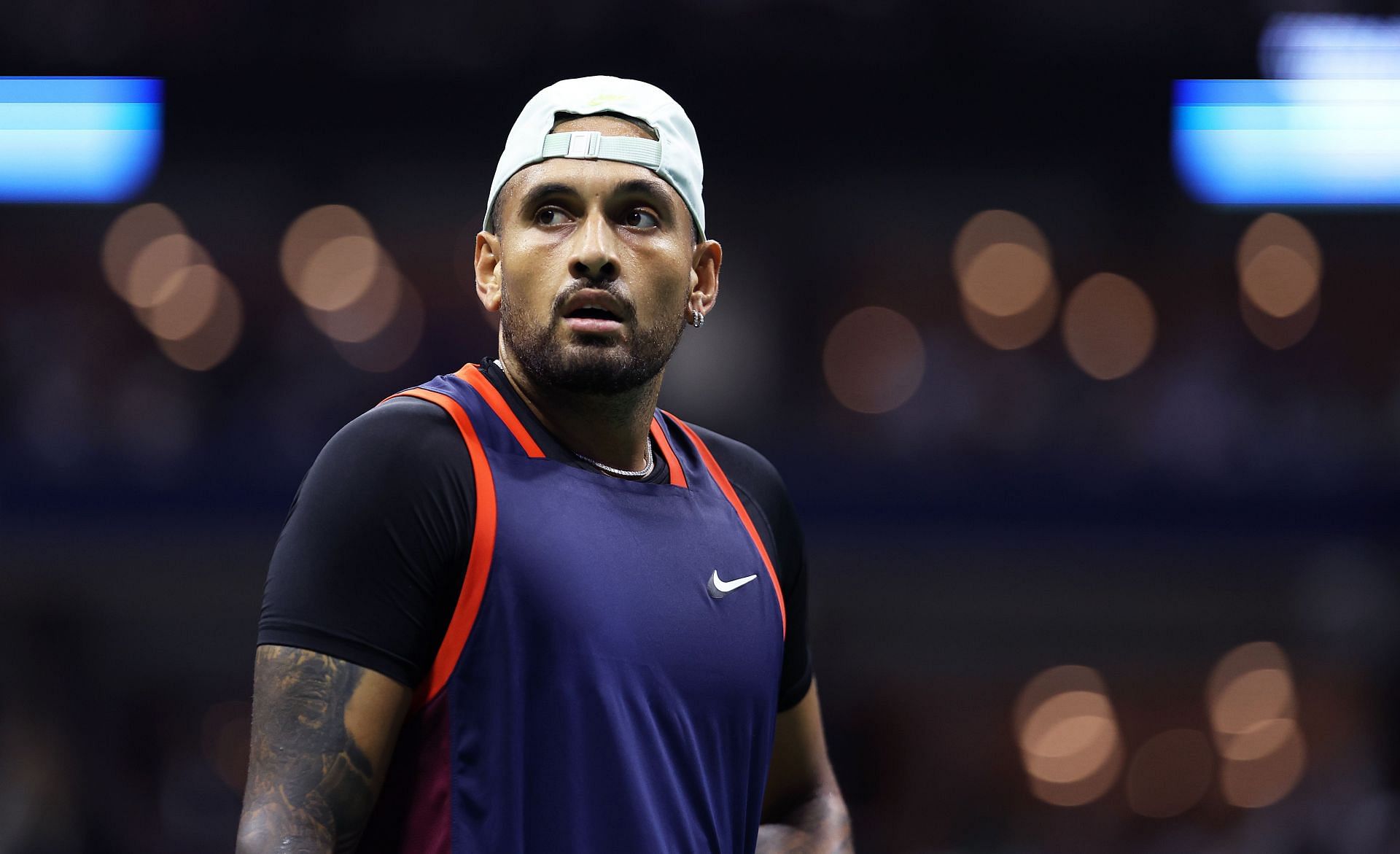 Nick Kyrgios at the 2022 US Open - Day 9