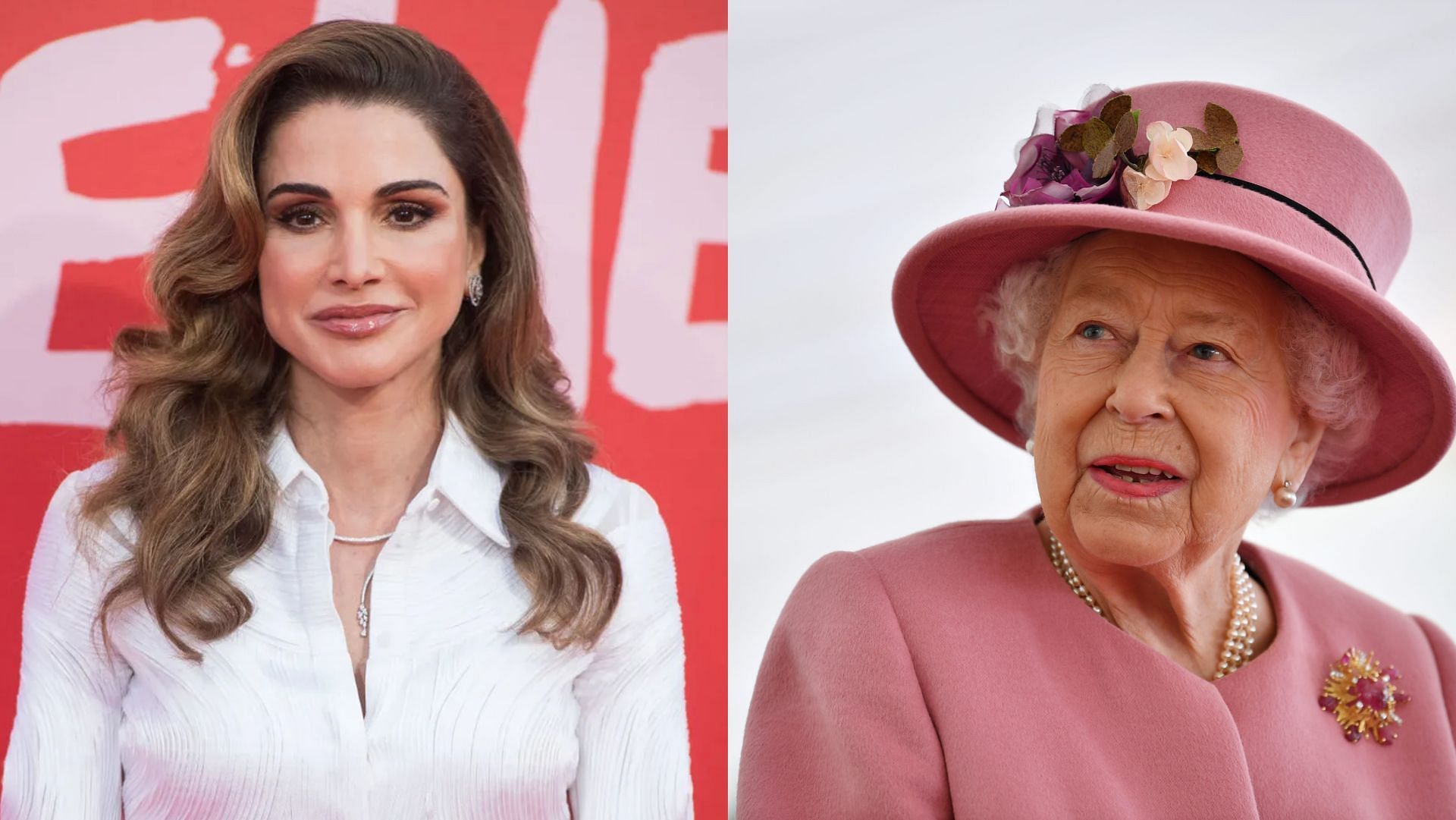 Queen Rania called the late monarch &quot;the Queen of the world.&quot; (Image via Samir Hussein/Getty, WPA Pool/Getty)