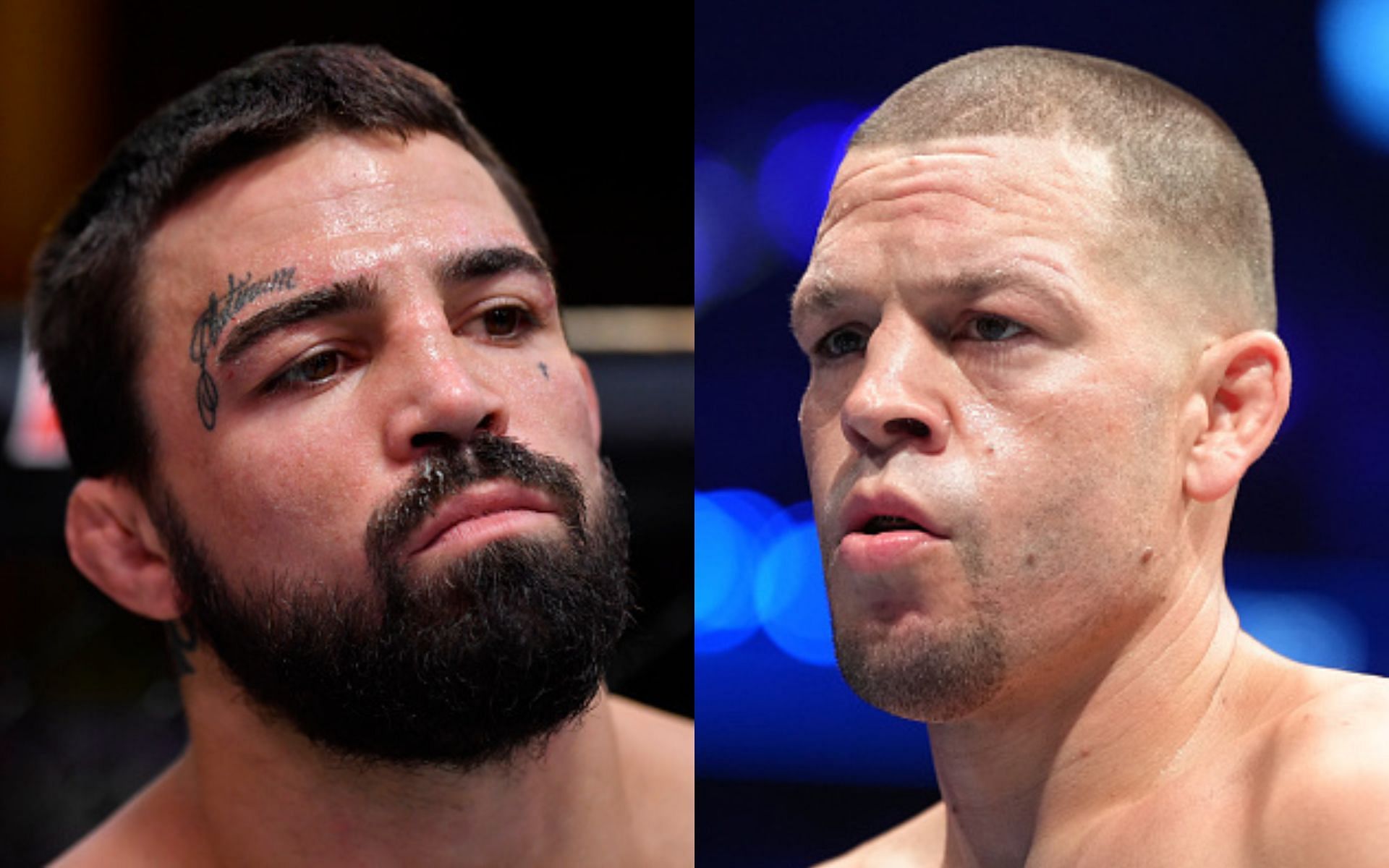 Mike Perry (left), Nate Diaz (right)