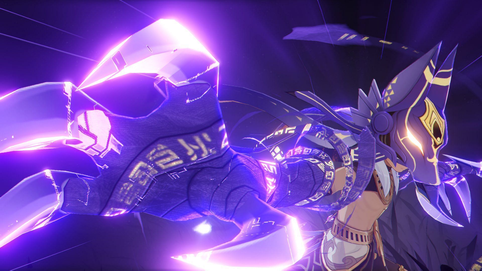 Screenshot of Cyno&#039;s Elemental Burst animation (Image via Genshin Impact)