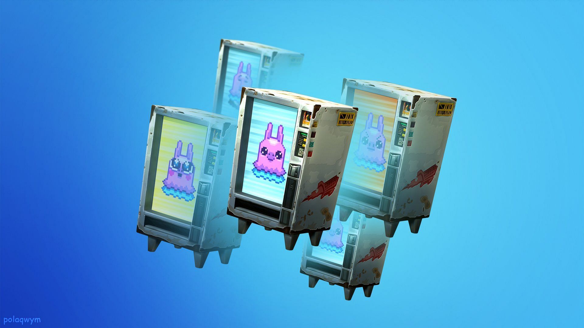 Injured Fortnite players can patch up at a mending machine. (Image via Epic Games)