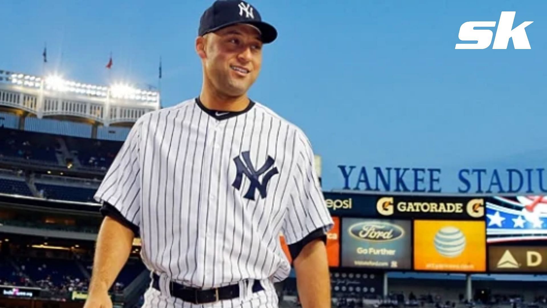 New York Yankees player Derek Jeter retired in 2014. 