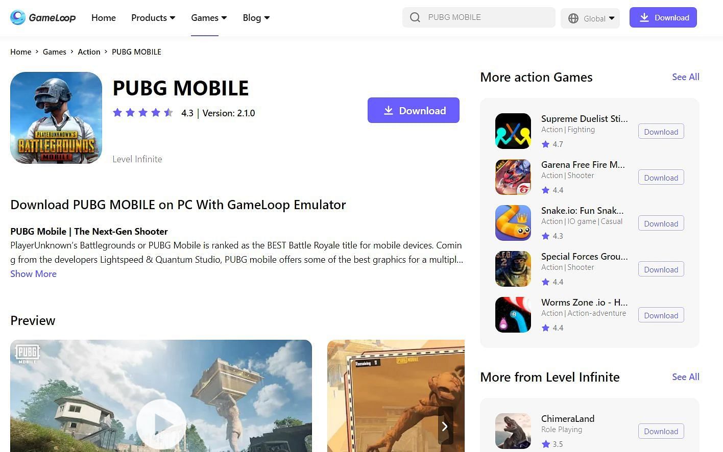 Users can install an emulator like Gameloop to download PUBG Mobile on their PCs (Image via Gameloop)
