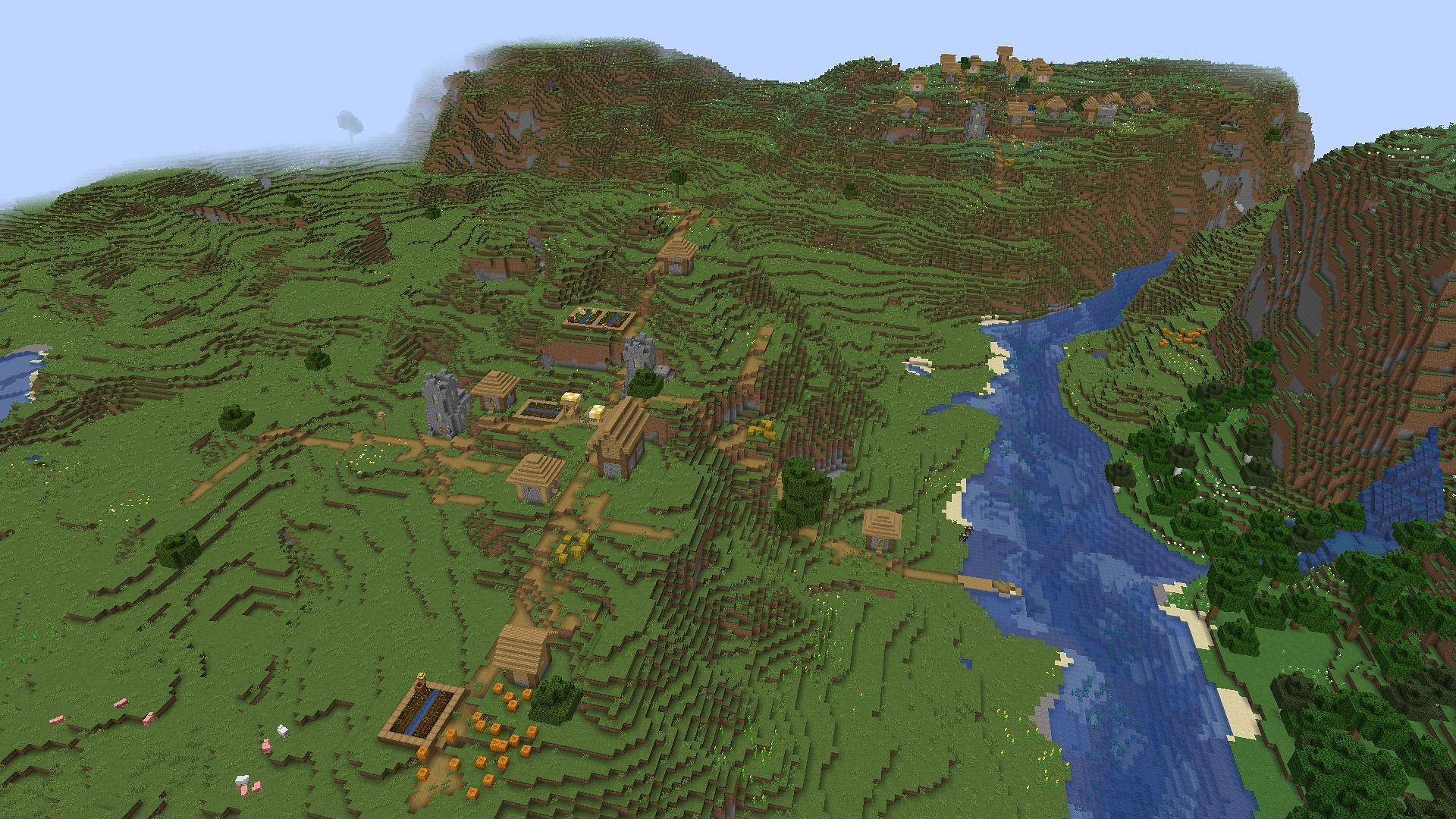 Default world type is the most commonly used in Minecraft (Image via Mojang)