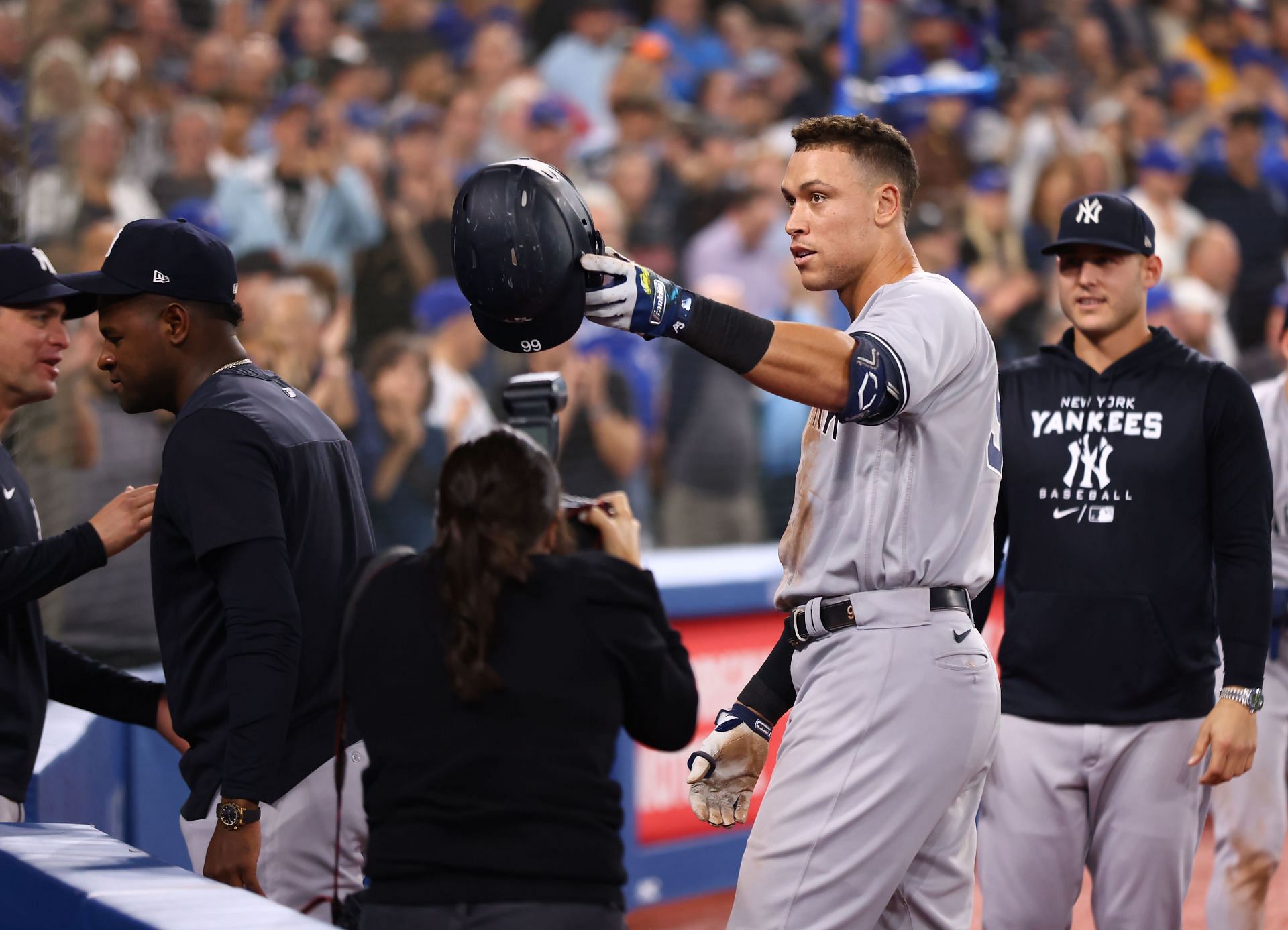MLB fans gush with emotion after New York Yankees slugger Aaron Judge is  seen gifting his historic home run ball to his mom: Adopted the right one  As wholesome as it gets