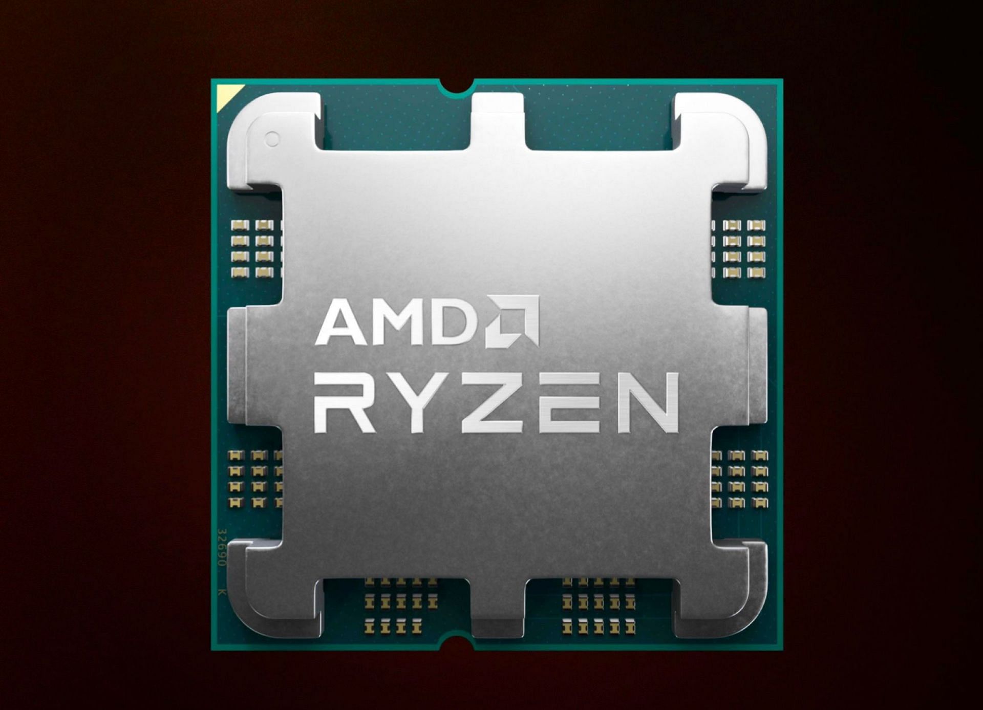 An AMD Ryzen 7000 chip showcasing the SMDs (Image via AMD)