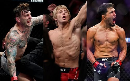 Gregor Gillespie, Paddy Pimblett and Adrian Yanez