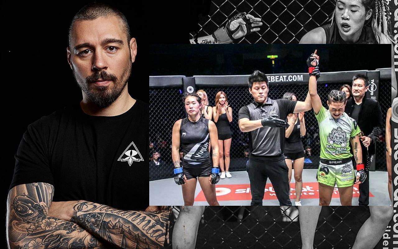 Dan Hardy (left) recently analyzed the first fight between Angela Lee and Xiong Jing Nan. (Image courtesy of ONE)