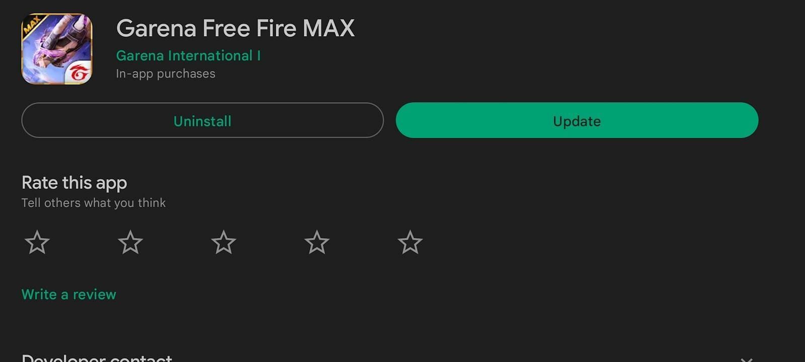 Free Fire MAX गेम को Reinstall करें (Image via Garena)