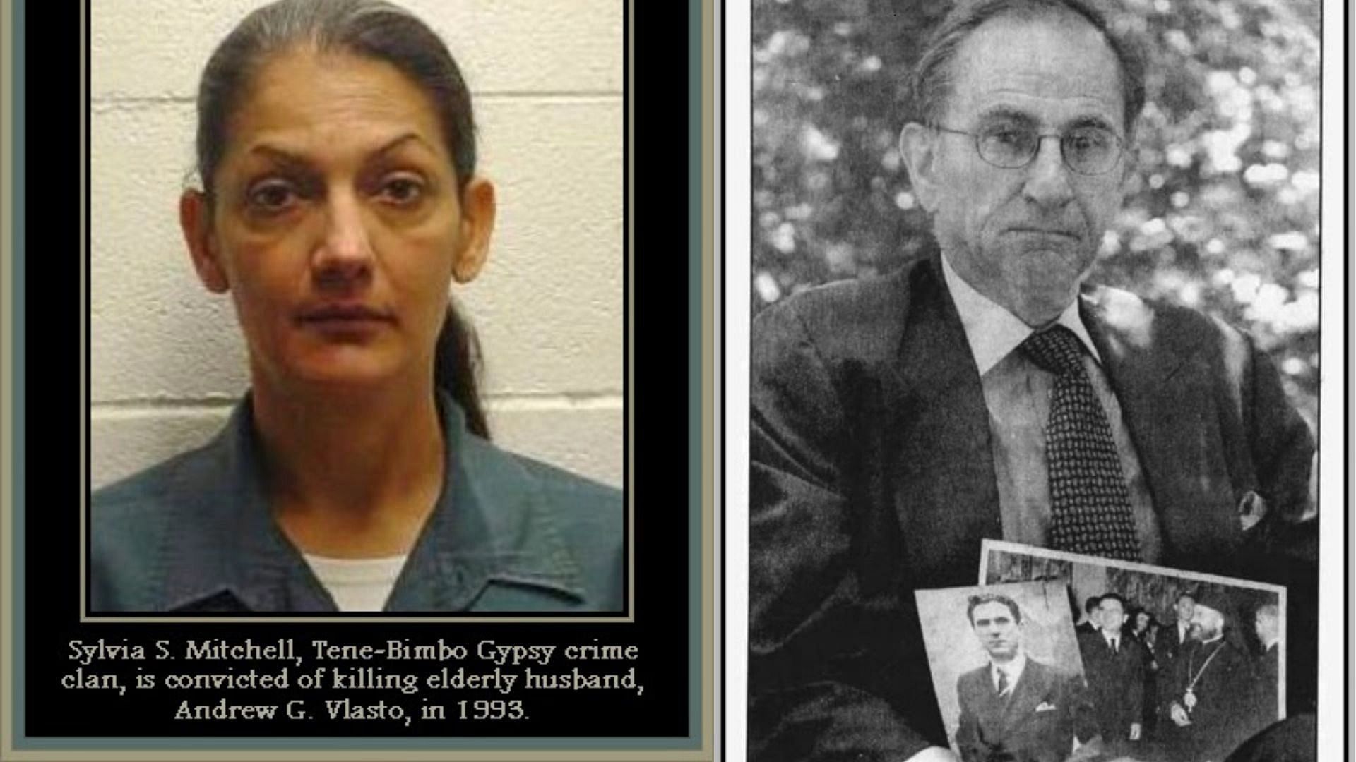 Enter Jim Vlasto holding his uncle Andrew Vlasto&#039;s pictures who was allegedly murdered by his young wife of three months, Sylvia Mitchell, in 1993 (Image via Unknown Gender History)