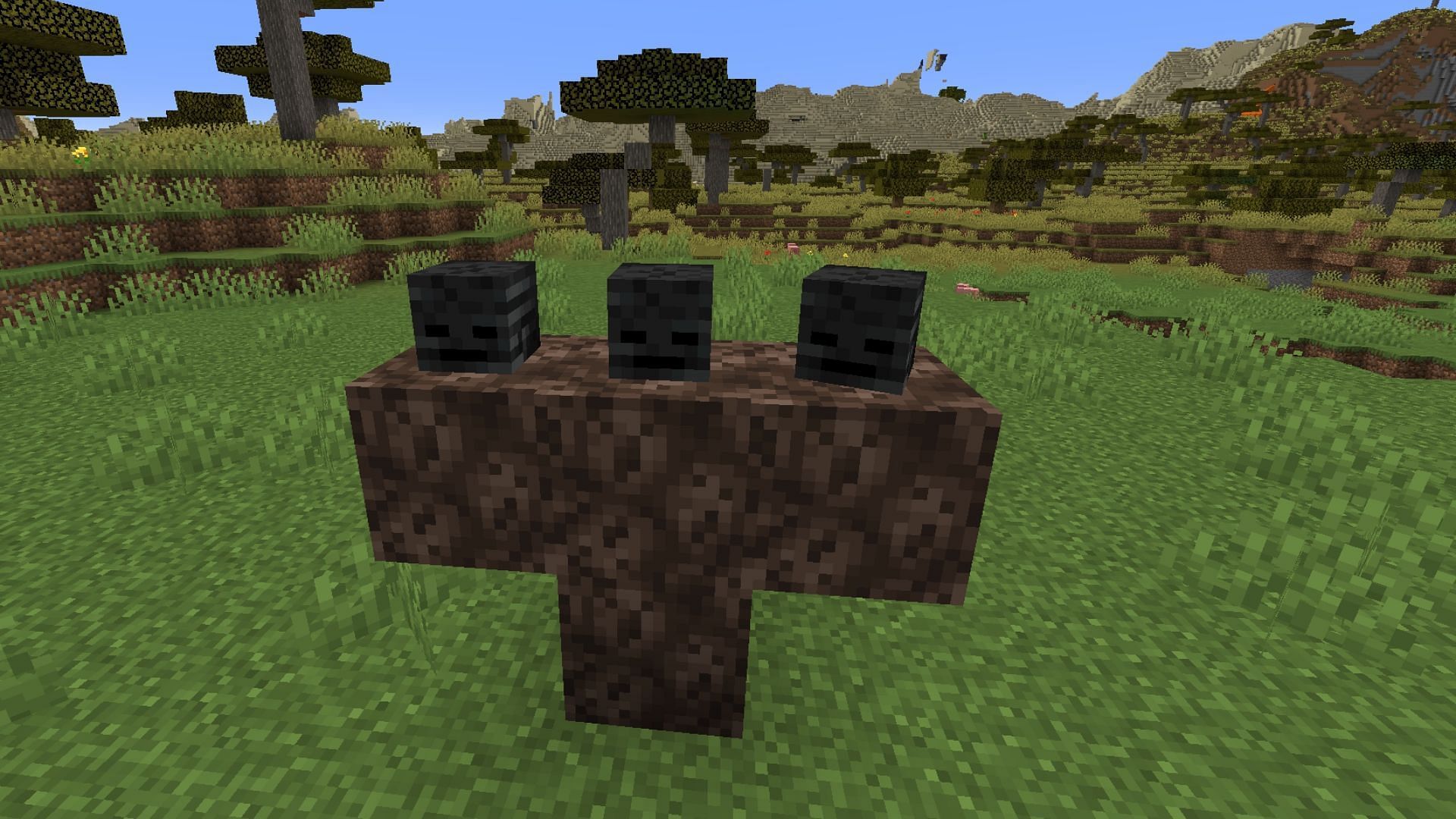 Configuration to summon the Wither boss mob in Minecraft (Image via IGN)