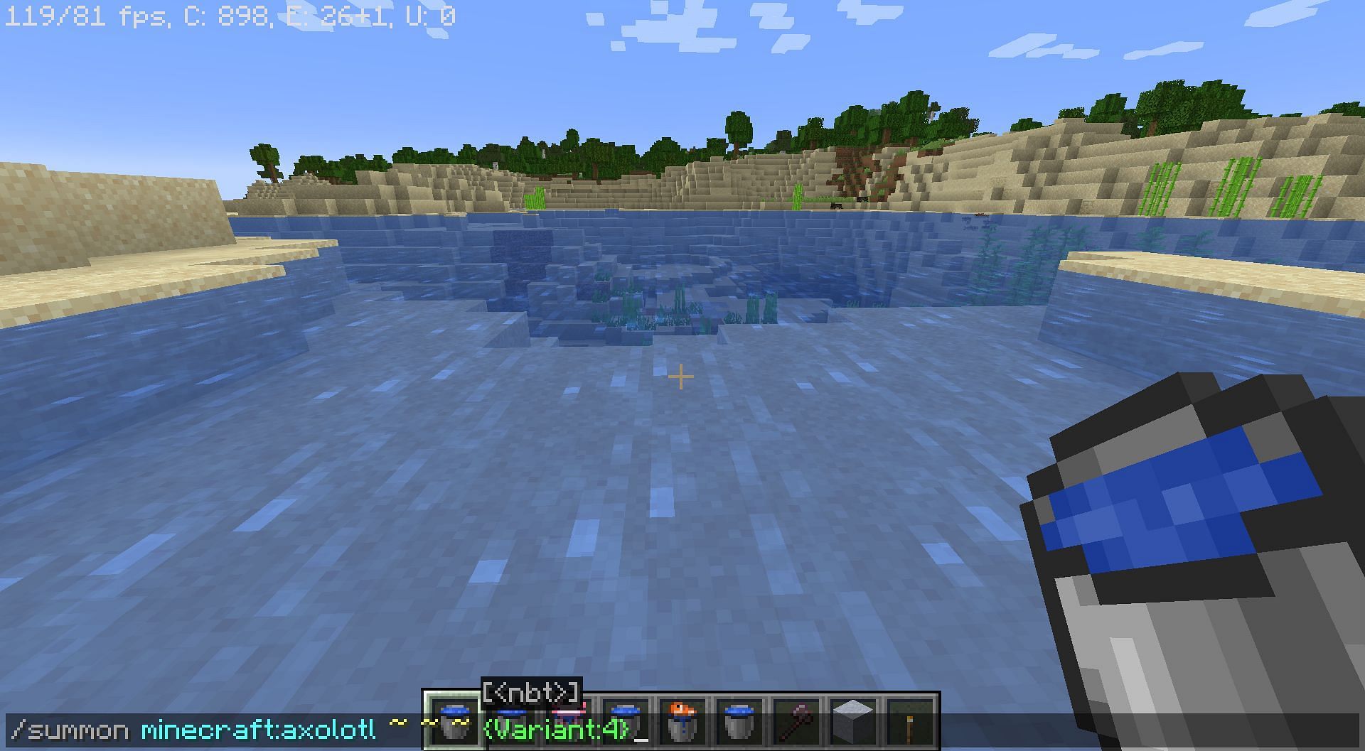 Players must always carry a water bucket in Minecraft for several safety reasons (Image via Mojang)