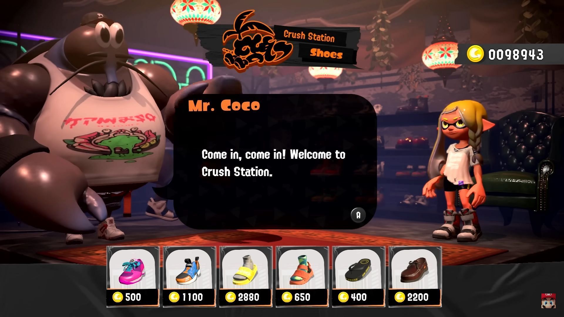 This swole crustacean has a keen eye for kicks and sneakers (Image via Nintendo)