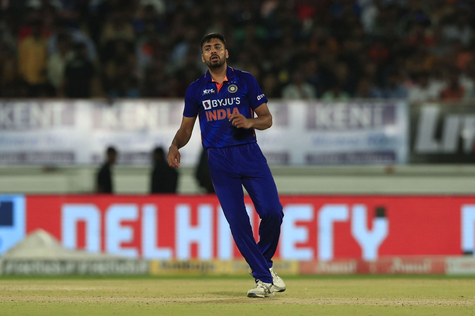 Avesh Khan has proved extremely expensive in the death overs. (Image courtesy: Getty)
