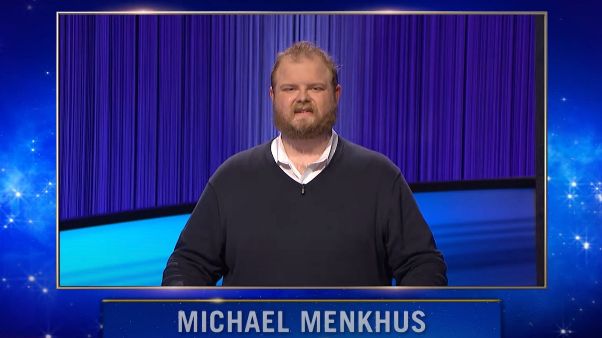 Michael Menkhus: Tonight&#039;s winner (Image via Jeopardy)