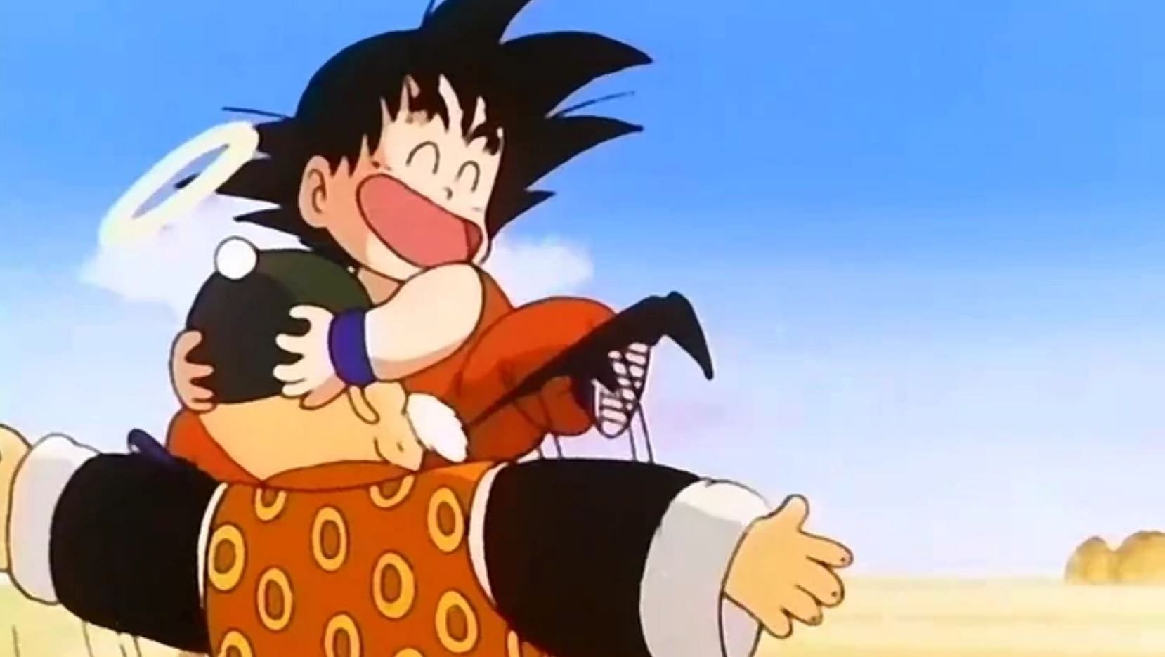 Goku and Grandpa Gohan reunite (Image via Toei Animation)